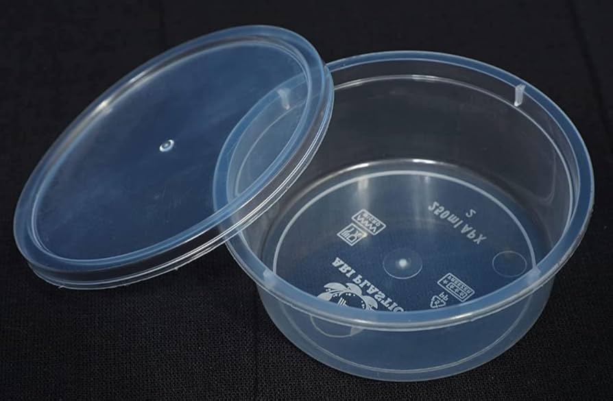 Round Transparent Plastic Container