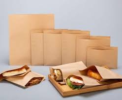 Brown Plain Paper Food Bag
