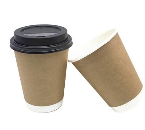Double Wall Paper Cup With Sipper Lid
