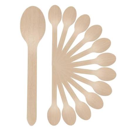 140mm Small Wooden Dessert Spoon