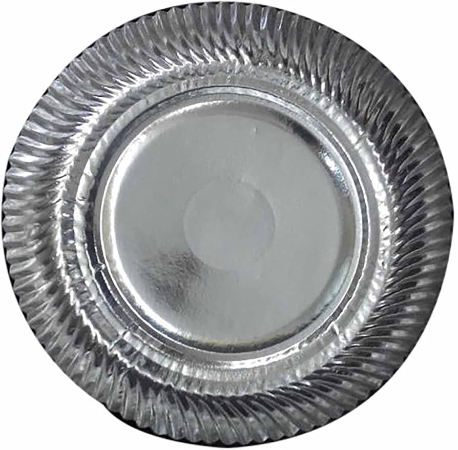 Silver Foil Paper Plates