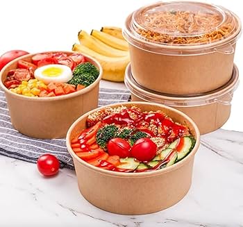 750ml Round Paper Salad Container
