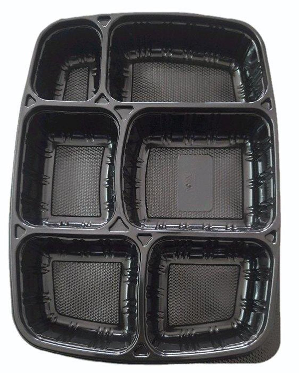 6 Compartment Plastic Meal Tray