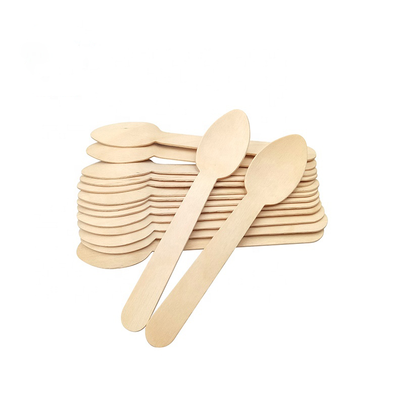 140 Mm Disposable Wooden Spoon