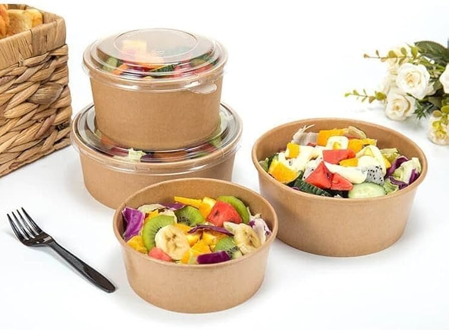 500ml Kraft Paper Salad Bowl