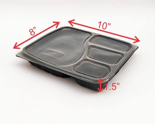 4 CP Plastic Meal Food Tray